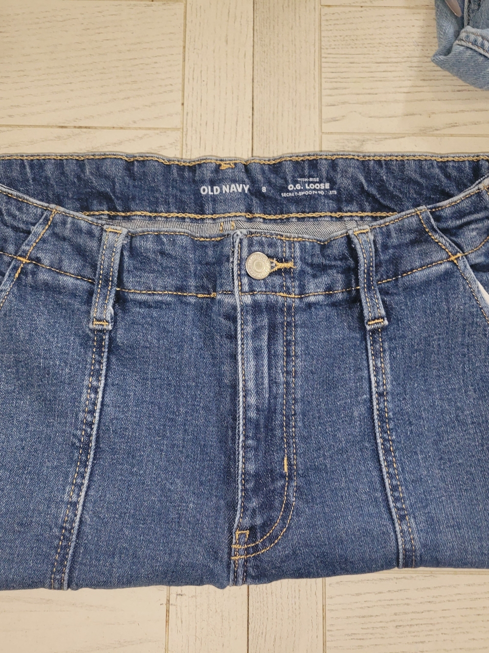 Old Navy Medium Blue Boyfriend Jeans - OG Loose Fit